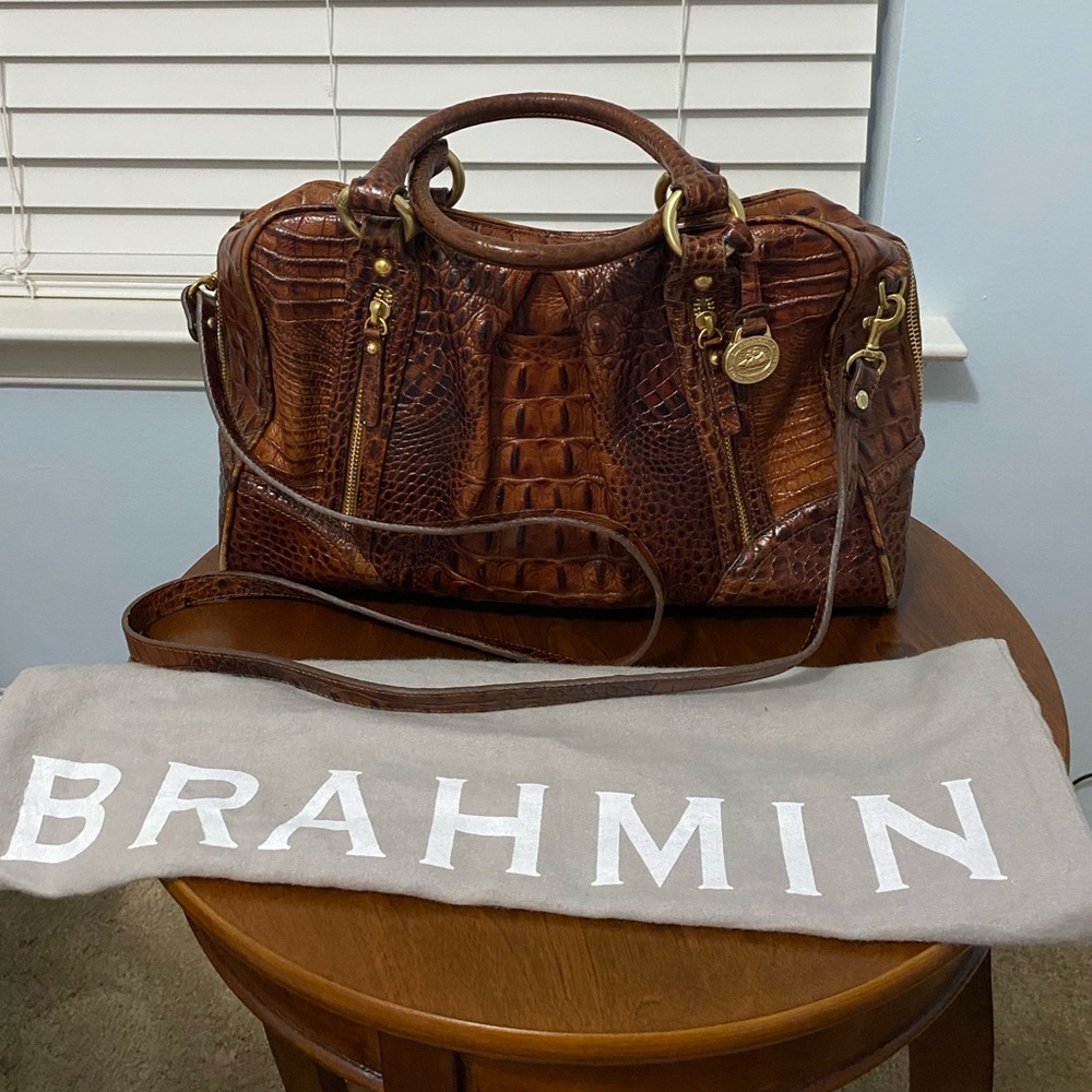 Brahmin Selma in Pecan Vintage  Style Satchel